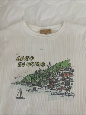 VRG GRL Ribbed Tee - Lago di Como